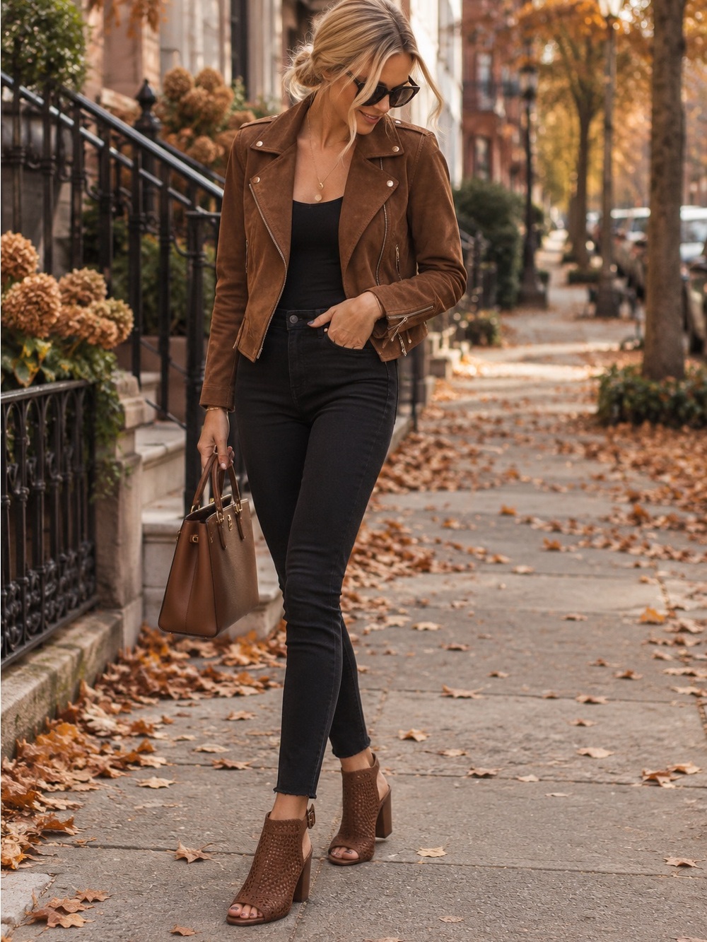 Sam Edelman Brown Peep-Toe Heeled Sandals